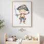Preview: Buegelbild Piratenjunge blonde Haare